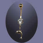 14K GOLD サークルwithドルフィン